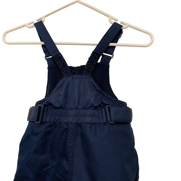 Cat & Jack Kids' Navy Snow Bib Overalls Size 4T Adjustable Straps Elastic Waist - Picture 3 of 6